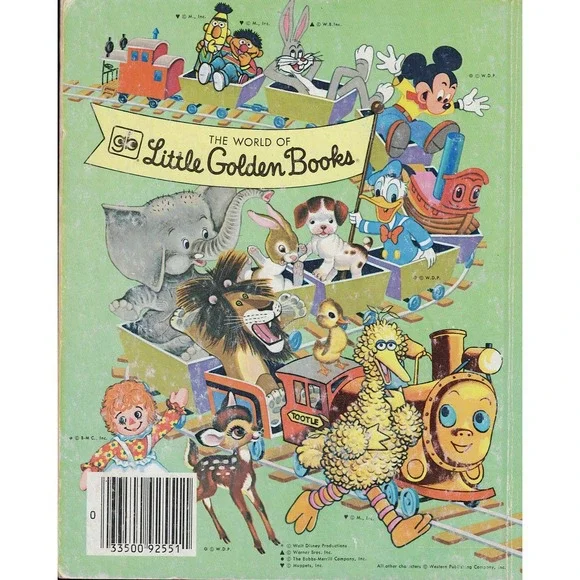 1982 A Little Golden Book The Fuzzy Duckling by Jane Werner Eighteenth Printing - Picture 2 of 2